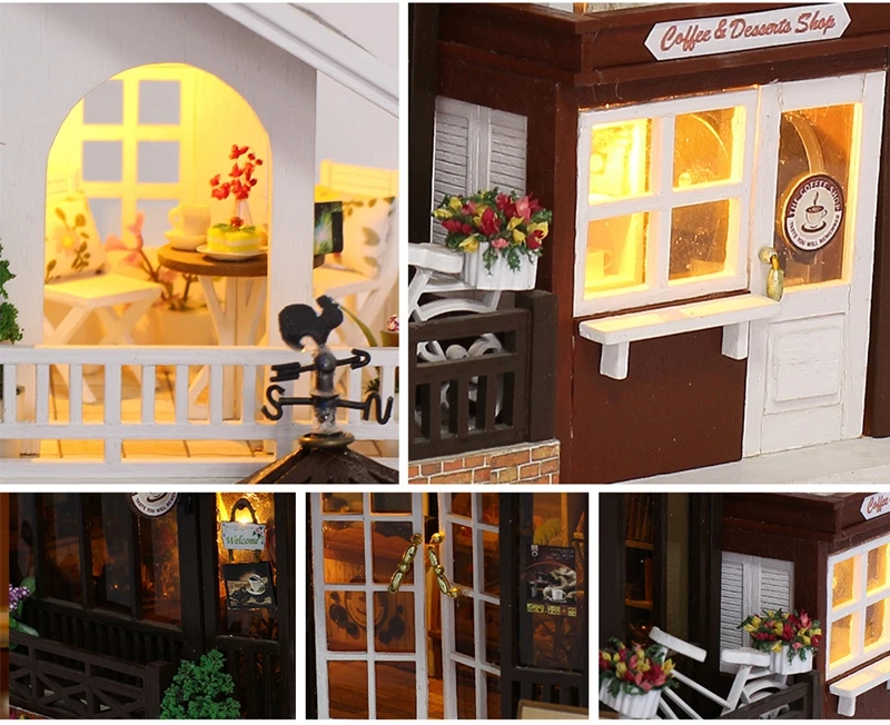 Кукольный дом мебель Diy Миниатюрный пылезащитный чехол 3D Деревянный Miniaturas кукольный домик игрушки для детей на день рождения Рождественские подарки casa K16