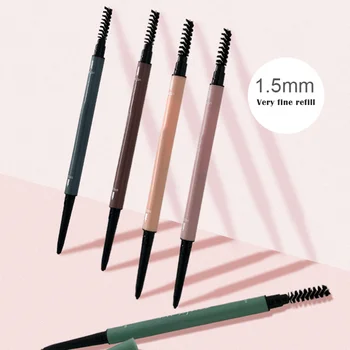 

Double-Headed Ultra-Fine Eyebrow Pencil Auto-Rotating Eyebrow Pencil Durable Waterproof Sweat-Proof MH88