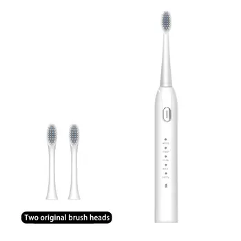 

Ultrasonic Electric Toothbrush USB Rechargeable Tooth Brush Electronic Washable Whitening Teeth Brush With Replacement Heads