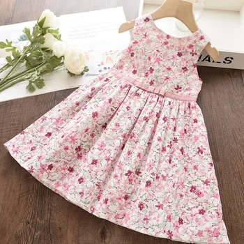 

vestido festa ropa girls dress kid clothes cocuk abiye Floral kinderkleding meisjes roupa infantil Hollow out party dresses