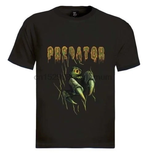 Predator Zombie Easy Halloween Costume T-Shirt Scary Spooky Party Drinking Blood Printed T Shirt Short Sleeve Men | Мужская одежда