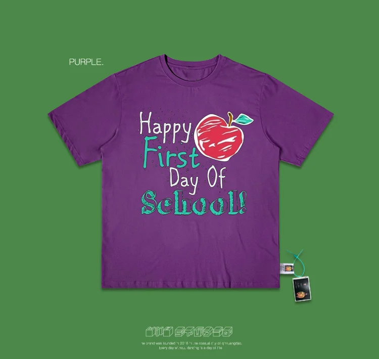 Для влюбленных платье ручной каракули Happt фрукты улица оригинальность Oldschool High Street древние означает короткий рукав Футболка для мужчин и женщин