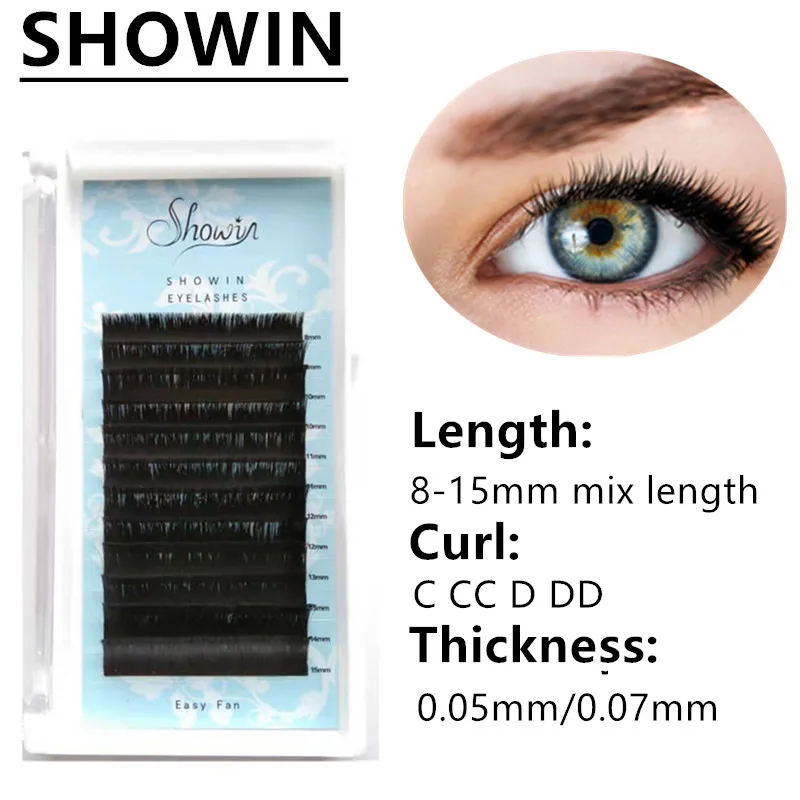 

Eyelashes Soft Easy Fan Lashes Bloom Eyelash Extension Austomatic Flowering Fast Fan Self-Making Fans Volume Lashes