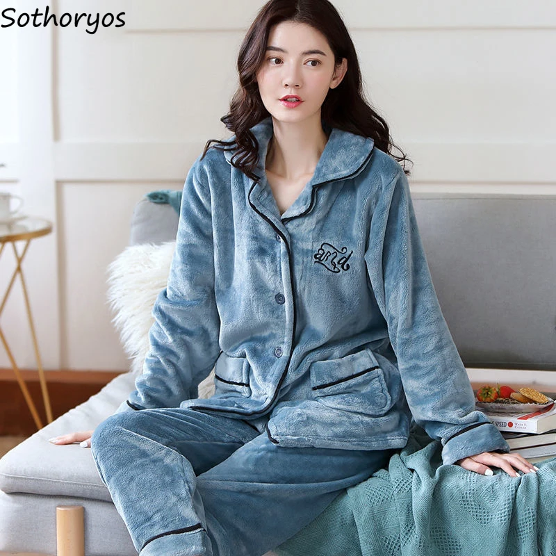Korean Pajama Set Winter  Winter Pajamas Korean Style - AliExpress
