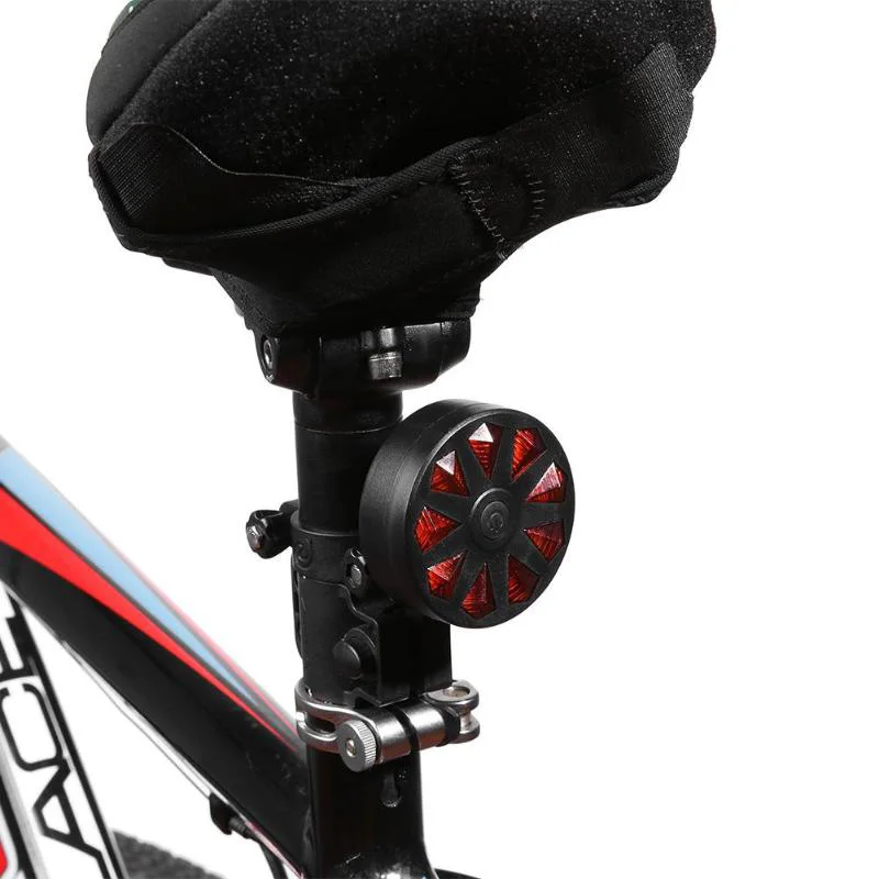 Top LED Bicycle Round Rear Light 9 Drill Warning Tail Lamp Cycling Bike 4 Modes Safety Tail Light 2 Top LED Bicycle Round Rear Light 9 Drill Warning Tail Lamp Cycling Bike 4 Modes Safety Tail Light 2