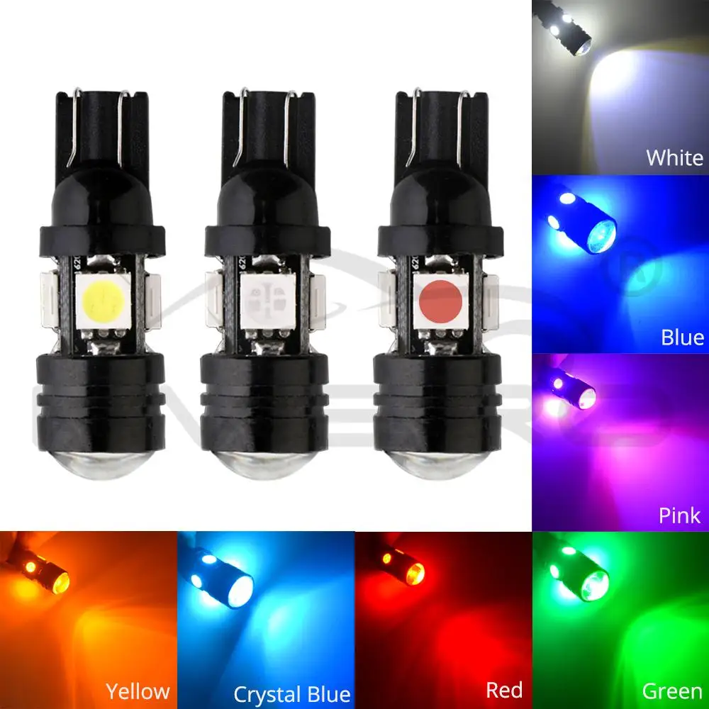 2X 168 192 T10 W5W 4SMD 5050 3 Вт Сигнал поворота Стоп светильник Автомобильная дневная лампа