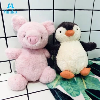 

Kawaii Soft Animal Cartoon Cute Fat Penguin Duck Pig Owl Elephant Sleeping Companion Baby Appease Soft Stuffed Plush Doll Toys