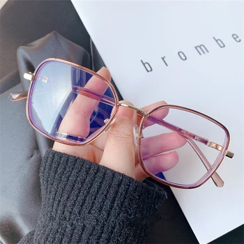 

Imwete Anti Blue Light Eyeglasses Women Polygon Glasses Frame Men TR90 Transparent Optical Spectacles Retro Big Frames Eyewear