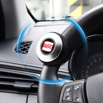 

Car Logo Steering Wheel Suicide Spinner Handle Knob Booster Accessories For SEAT Ibiza 6j 6l FR Ateca Altea Xl Leon 2 Alhambra