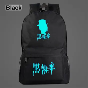 

AL3605 Luminous Fashion Star Anime Black Butler Boy Girl School bag Teenagers Student Schoolbags Women Packsack Men Backpack