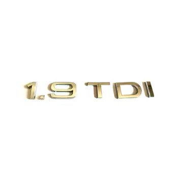 

50pcs/lot ABS 1.9TDI Chrome Rear Back Badge Emblem Sticker Logo