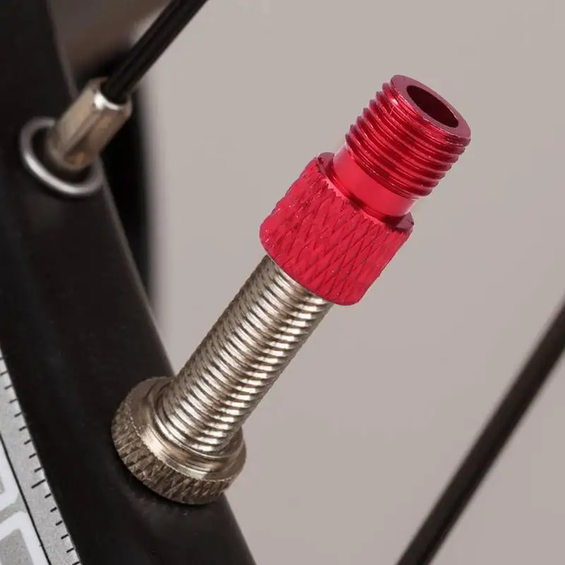 Алюминиевый горный велосипед из сплава езды на велосипеде клапан насоса конвертер велосипедная Трансмиссия адаптер клапана Велоспорт шины трубчатые инструменты велосипед пылезащитный чехол