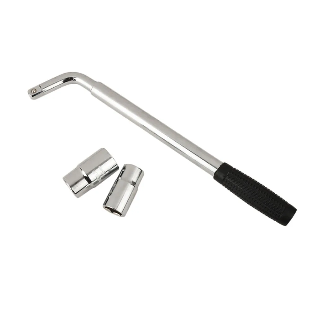 

Telescoping Lug Wrench Car Tire Wheel Nut Wrench Remover Tool Kits with 17/19 21/23mm Sockets
