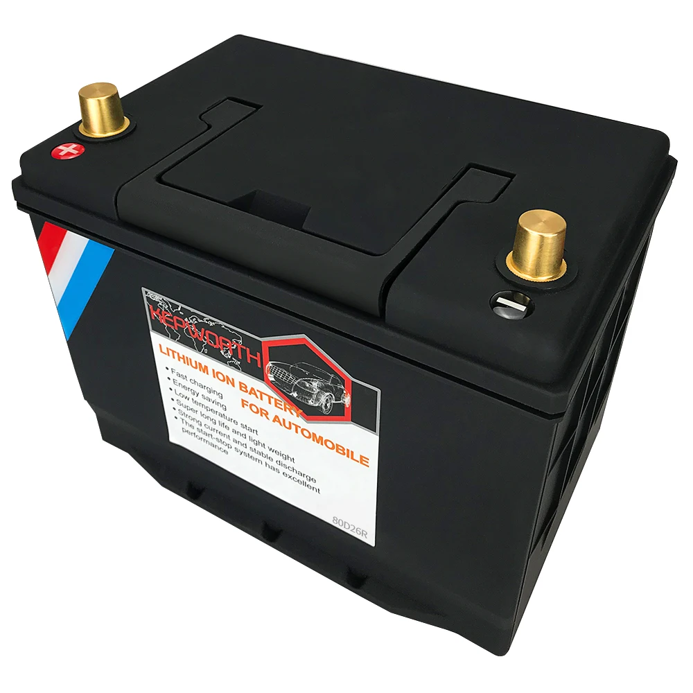 LiFePo4バッテリージャンプスターター,80d26l/r,12v,80Ah,ccca1300a,車 