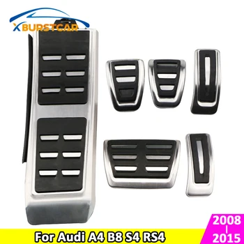 

Xburstcar for Audi A4 B8 S4 RS4 2008 - 2015 LHD Stainless Steel Car Rest Foot Pedal Gas Pedals Brake Pedal Cover Parts