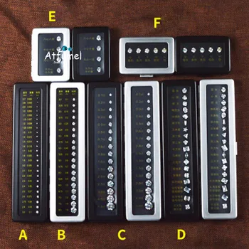 

Diamond standard Carat Weight Diameter Colorimetric Clarity Cut Scale Master Stone Round Shape Zirconia Stone Tester Tools