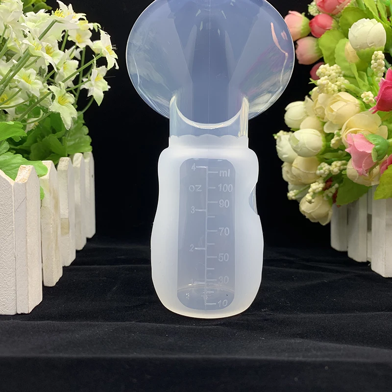 Full Silicone Breast Pump Manual Handmade Breast Pump Partner Anti-overflow Milk Collector Automatically Collect Breast Milk 18
