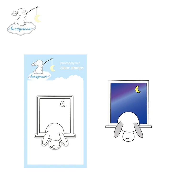 CH Homesick rabbit Clear Silicone Stamp Seal Yourself Scrapbooking Album Sheets Decorative Card Decor | Дом и сад