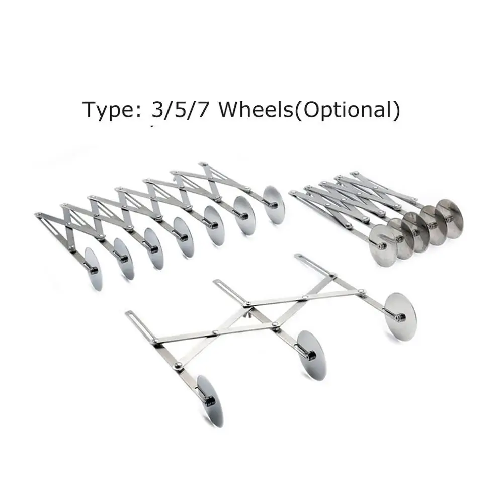 3/5/7 колеса резак тестоделитель сбоку паста Ножи гибкий роликовая пилка пицца выпечка очистки фруктов и овощей Нержавеющая сталь Инструменты для выпечки