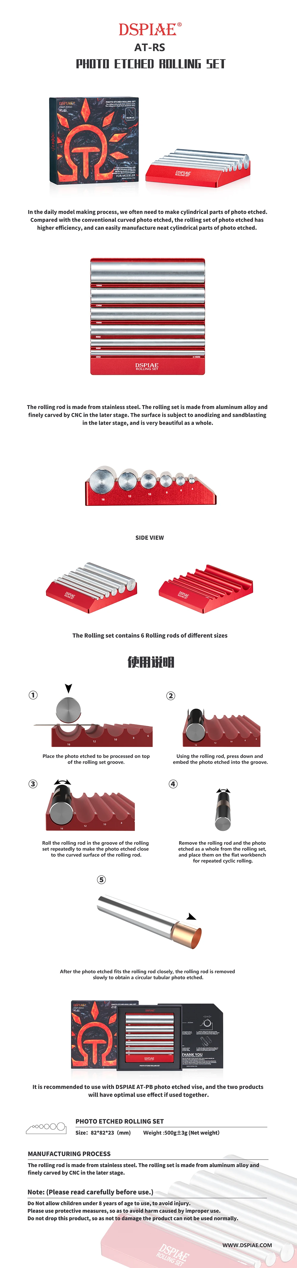 AT-RS DSPIAE Photo Etched Rolling Set -Bandai Sales H24e16a2d9c0046d7bcaad56462acb2d6u