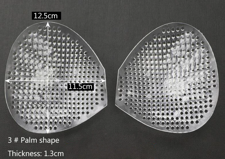 Толстая дышащая силиконовая подкладка для нижнего белья, для бикини, купальник, спортивный костюм, водонепроницаемый, невидимые подушечки для груди, A0478F - Цвет: NO.3