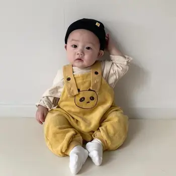 

Kids Baby Boys Girls Overalls Pants Toddler Cotton Soft Jumpsuit Suspenders Cartoon Print Infant Overalls For Girls Boys
