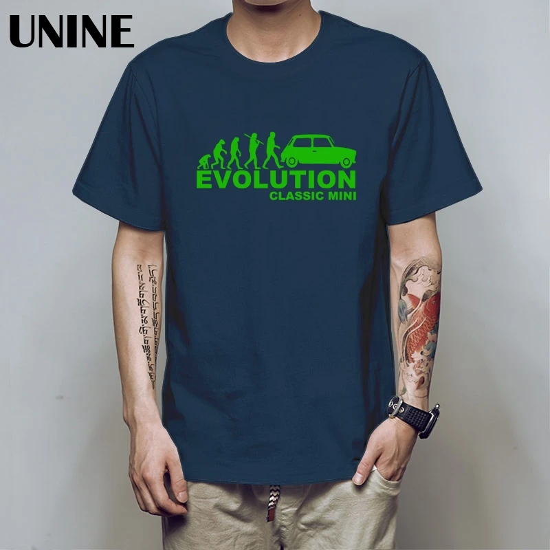 Остин Mini Cooper Evolution Футболка Мужская S Классическая гоночная ралли Evo Evolution 3D печатная футболка из хлопка
