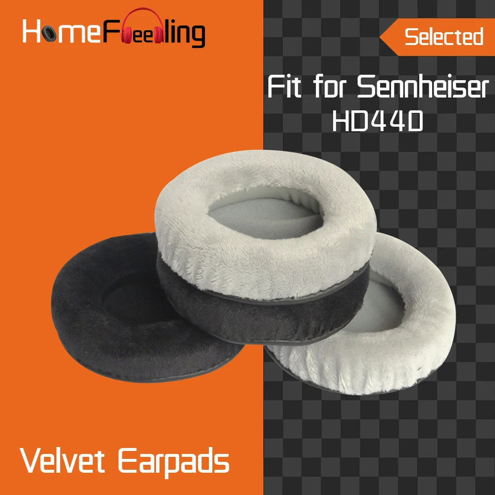 Homefeeling Earpads for Sennheiser HD440 Headphones Earpad Cushions Covers Velvet Ear Pad Replacement