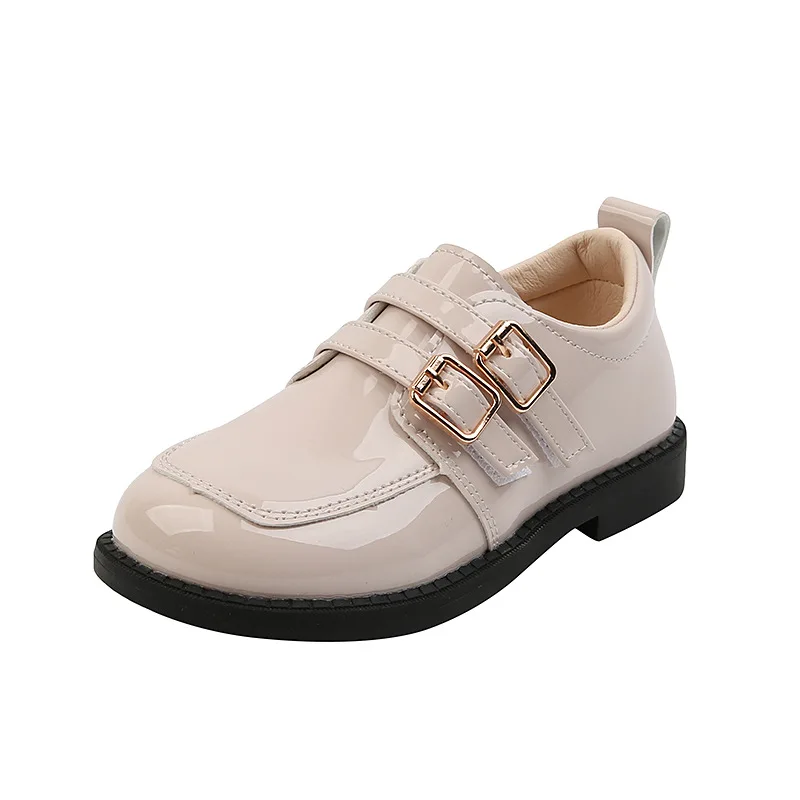 CUZULLAA de los niños de primavera zapatos de charol de moda niños niñas niños de Color sólido gancho y bucle zapatos casuales tamaño 26-36