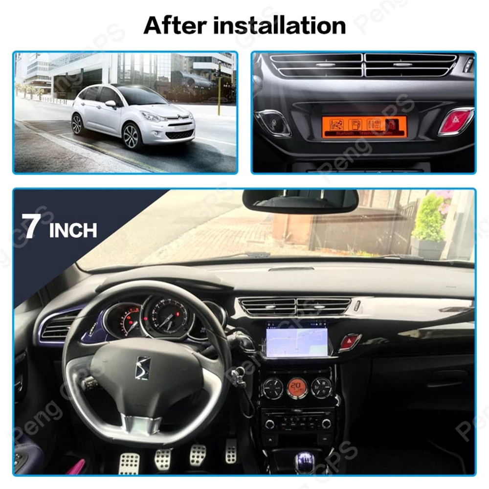 7 дюймов Android 9,0 автомобильный dvd-плеер для Citroen C3 DS3 2010- видео стерео Авто Радио Аудио мультимедиа gps Карта Навигация
