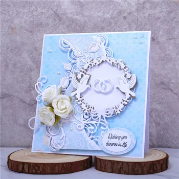 

Kokorosa Wreath Dies Bow Bird Metal Cutting Dies New 2019 Dies Scrapbooking Embossing Stencil Die Cut Craft Flower Dies