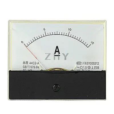 

Analog DC 0-15A Current Testing Panel Meter Ammeter New
