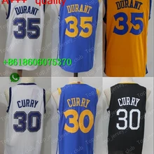 A+++ качество мужской взрослый#30 Стивен Карри#35 Кевин Дюрант Джерси Голден Стэйт