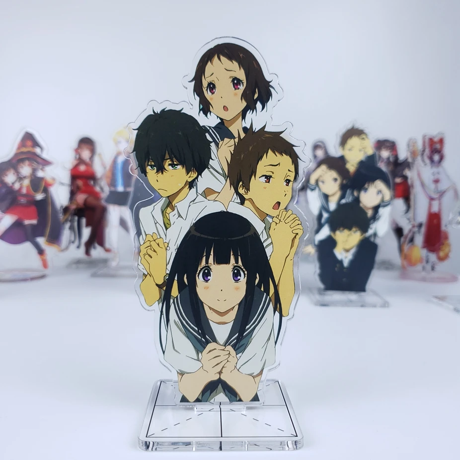 Японское аниме Hyouka Kotenbu Oreki Houtarou Chitanda Eru Cosplay фигурка на акриловой подставке +