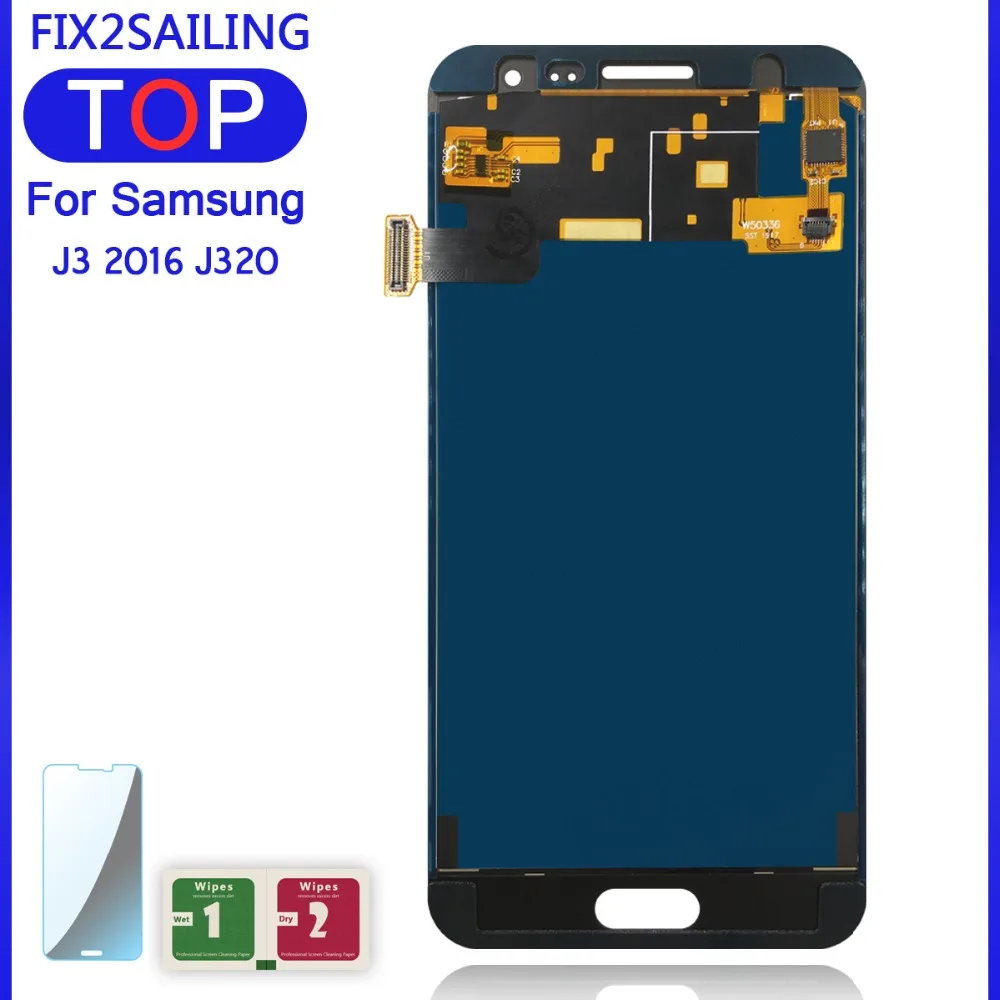 Для Samsung Galaxy J3 J320 J320F J320M J320P AAA+ ЖК-дисплей протестированный рабочий сенсорный экран в сборе запасные части