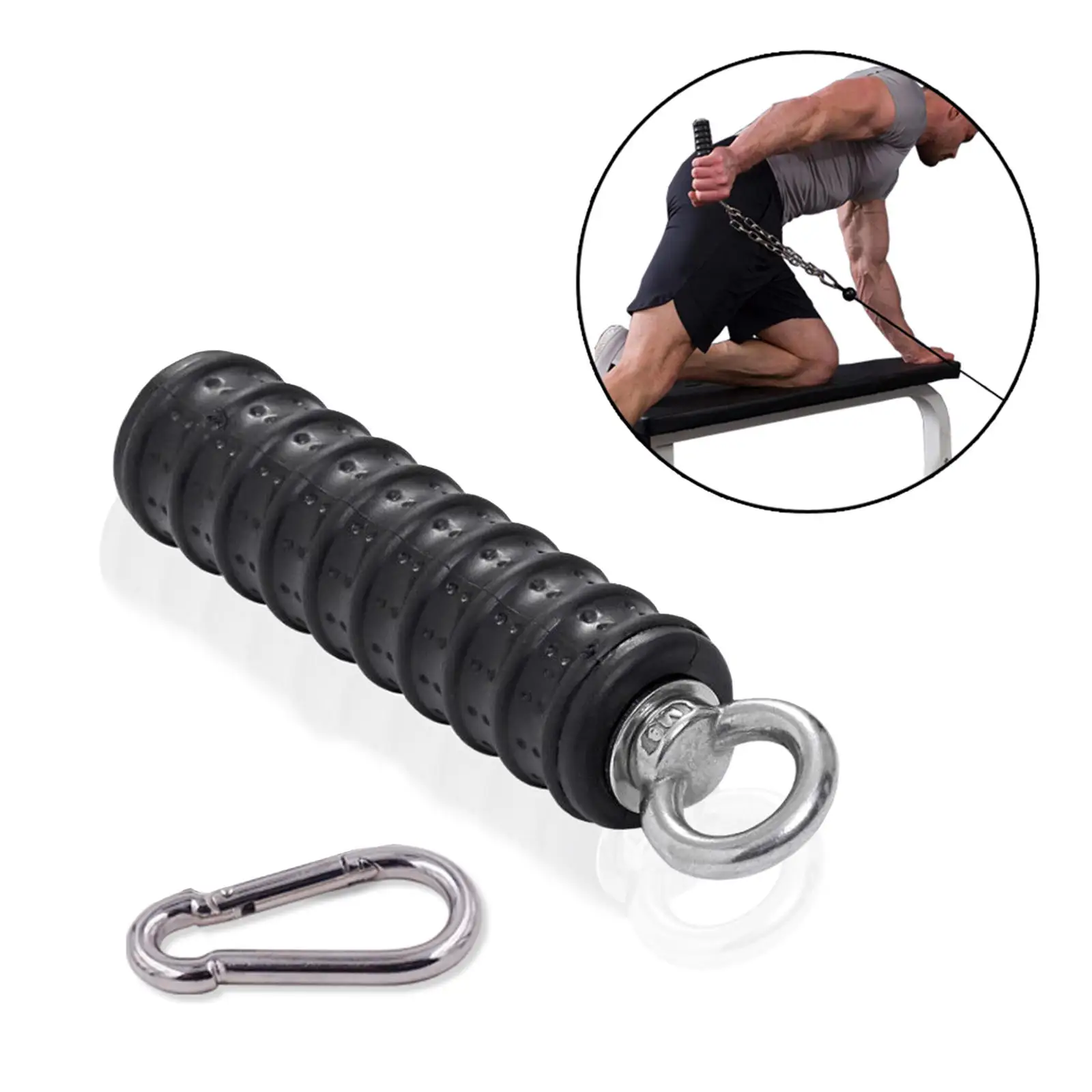Push Down Single Gym Handle Tricep Strength Pull Up Hand Grips for