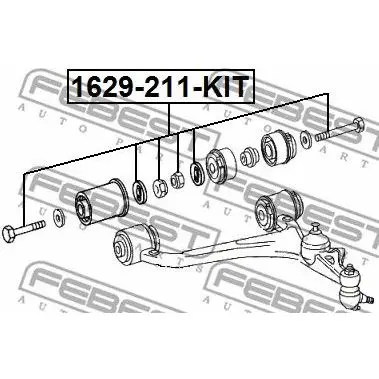 Болт с эксцентриком MERCEDES BENZ E-CLASS 211/S-CLASS 220 компле