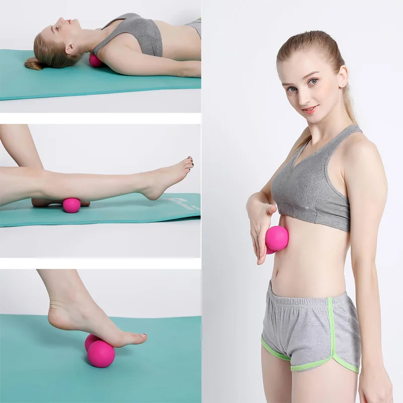 Myofascia мяч арахис Массажный мяч фитнес-фасции для тела Массаж Йога тренажерный зал расслабляющий облегчающий боль Фитнес упражнения массажные шарики