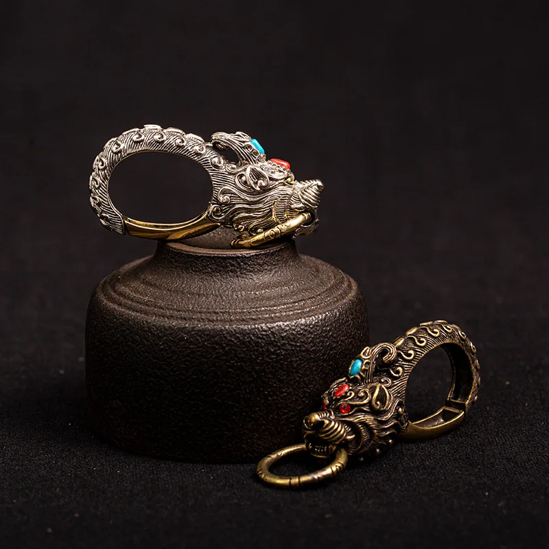 dragon brass key chain (2)