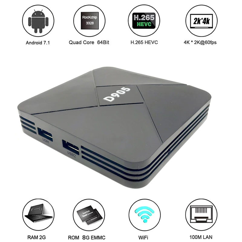 

D905 set top box mi ni android smart tv box s global version Netflix iptv ott HDMI WIFI OTG m3u supported for OnePlus tv Q1