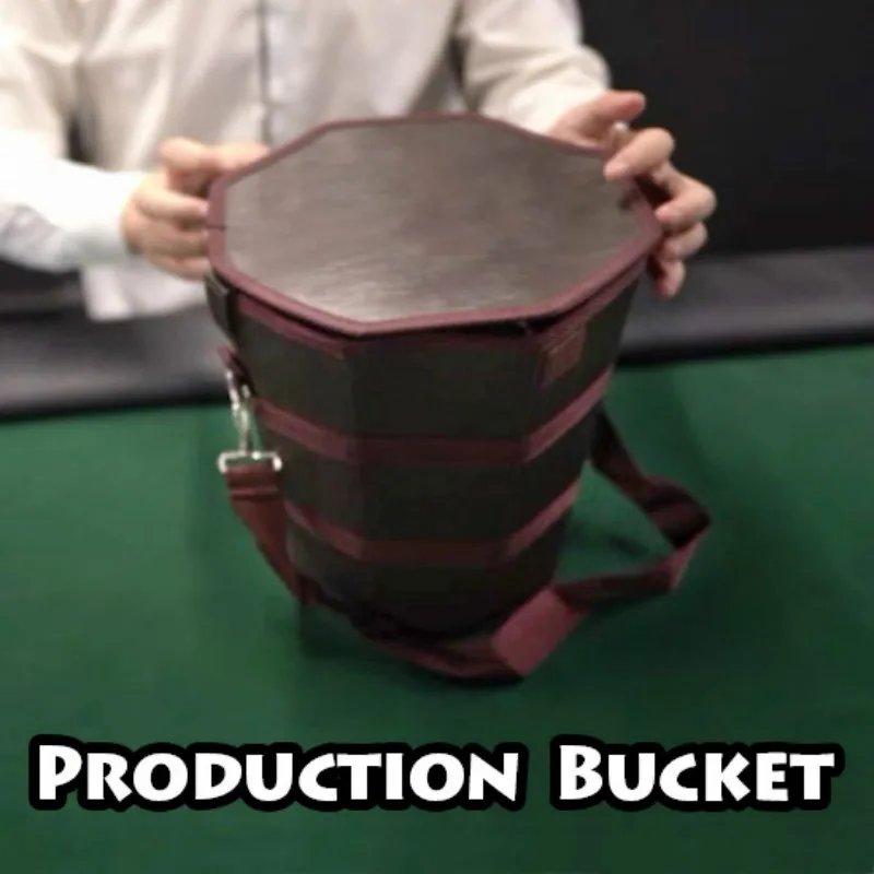 

Production Bucket Magic Tricks Stage Close Up Magia Mentalism Illusions Gimmick Props Objects Appear from Empty Bucket Magic Fun