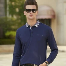 Высокое качество, деловая Мужская рубашка поло, мужская рубашка с длинным рукавом, одноцветная рубашка поло, новинка, Camisa, повседневная мужская футболка, топы 8875