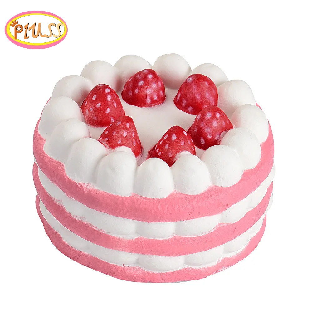 Nieuwe Jumbo Aardbei Cake Squishy 