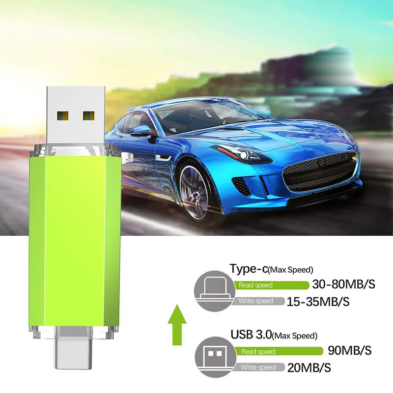 Флэшка высокоскоростная USB type C 3,0 32GB флэш-накопитель Usb 64GB 128GB 256GB Кле Android телефон memoria usb