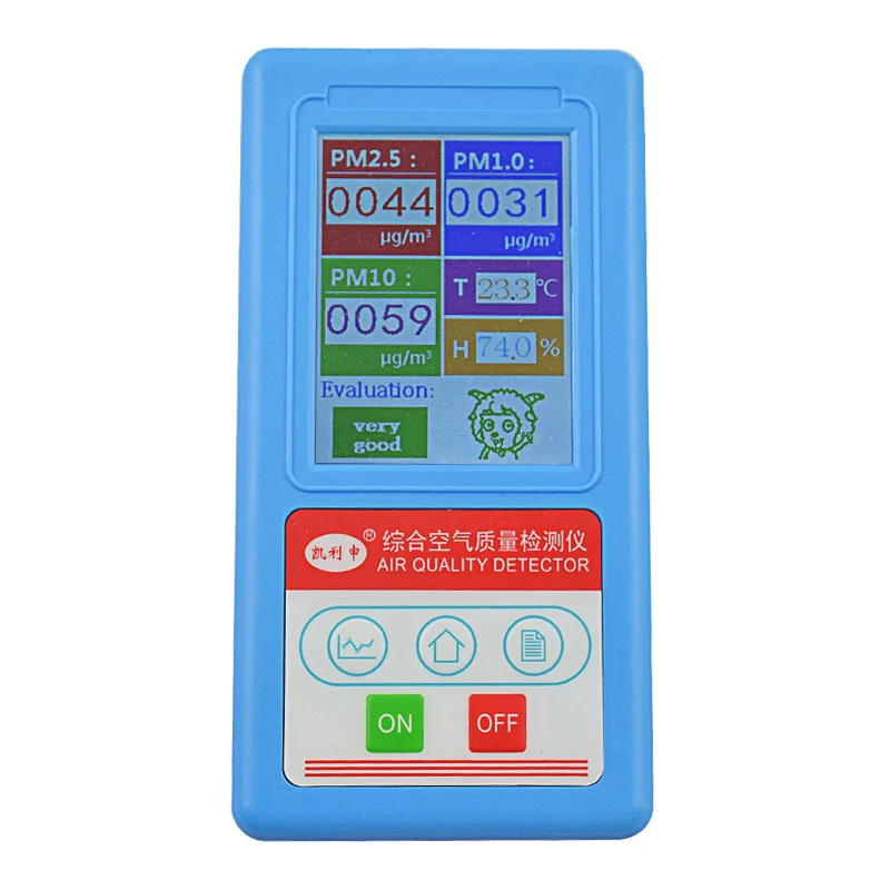 

PM2.5 Air Quality Monitor PM 2.5 PM10 Home Gas Analyzer Particle Number Detector Dust Counter Tester Temperature Humidity Meter