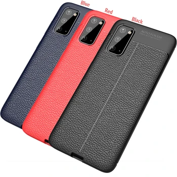 

100pcs/lot Case For Samsung Galaxy A71 A51 M31 Lychee Shockproof Armor Skin Anti Scratch TPU Cover For Galaxy S20 Ultra S20 Plus