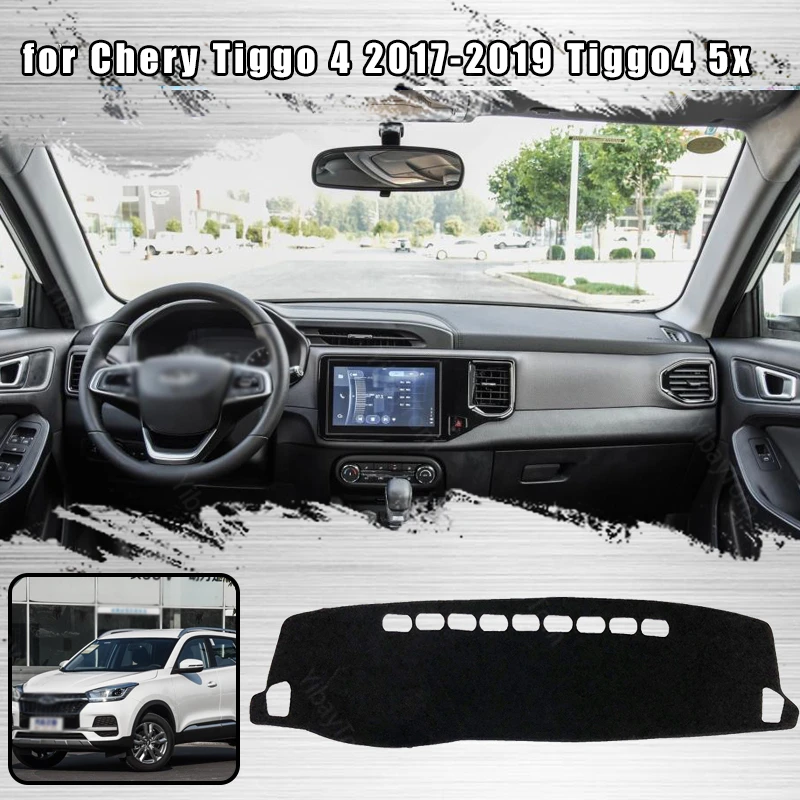 

Car Dashboard Cover Mat Sun Shade Pad Instrument Panel Carpets Anti-UV for Chery Tiggo 4 2017-2019 Tiggo4 5x Accessories
