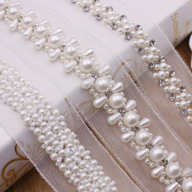 

5 Yards Handmade Beading Lace DIY Fashion Luggage Headwear Accessories National Style Clothing Lace