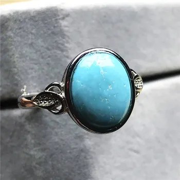 

Genuine Natural Turquoise Ring For Woman Lady Man Love Gift Silver Different Beads Gemstone Adjustable Size Ring Jewelry AAAAA