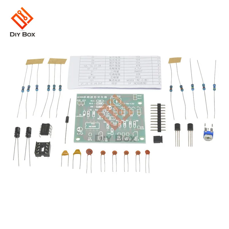 Треугольник квадратной волны NE555 многоканальный генератор сигналов Модуль DIY наборы